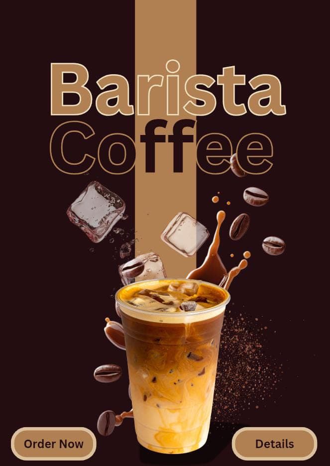 Modern Coffee Shop Promotional Poster