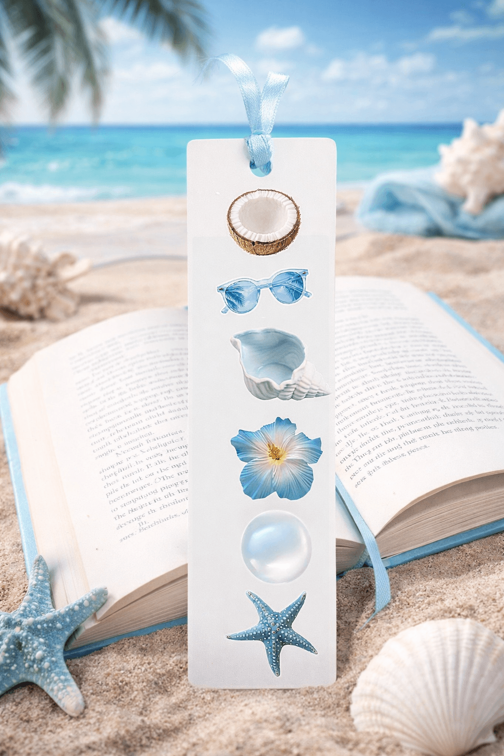 Tropical Summer Beach Vibes Bookmark