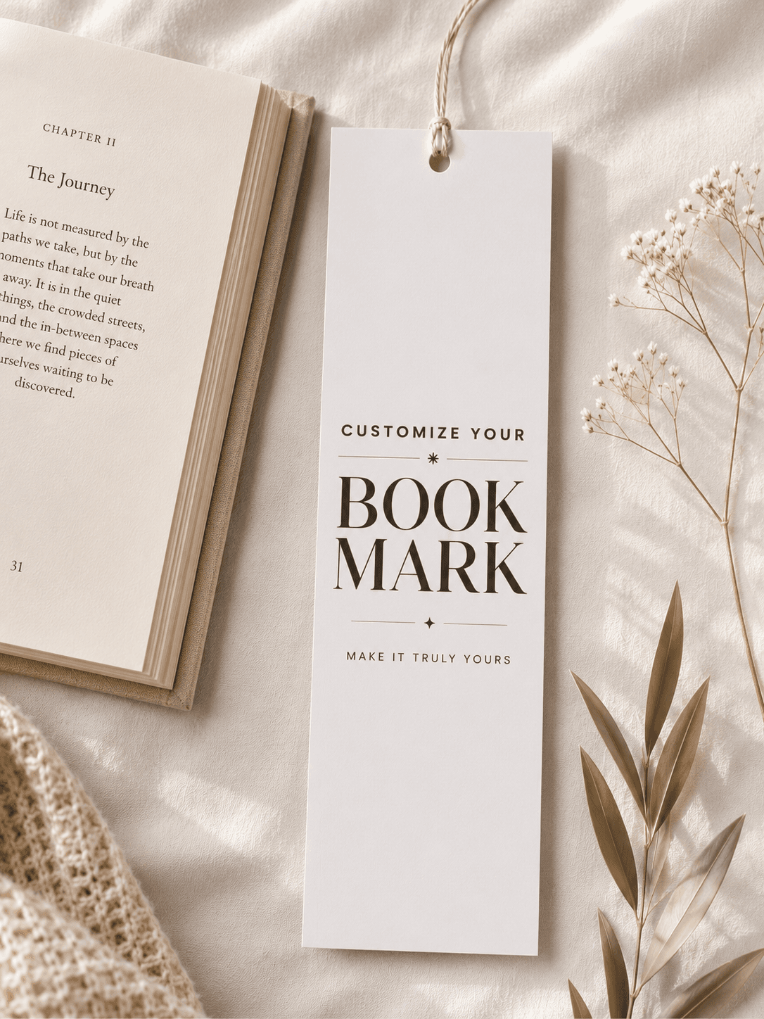 DIY Customizable Bookmark Template