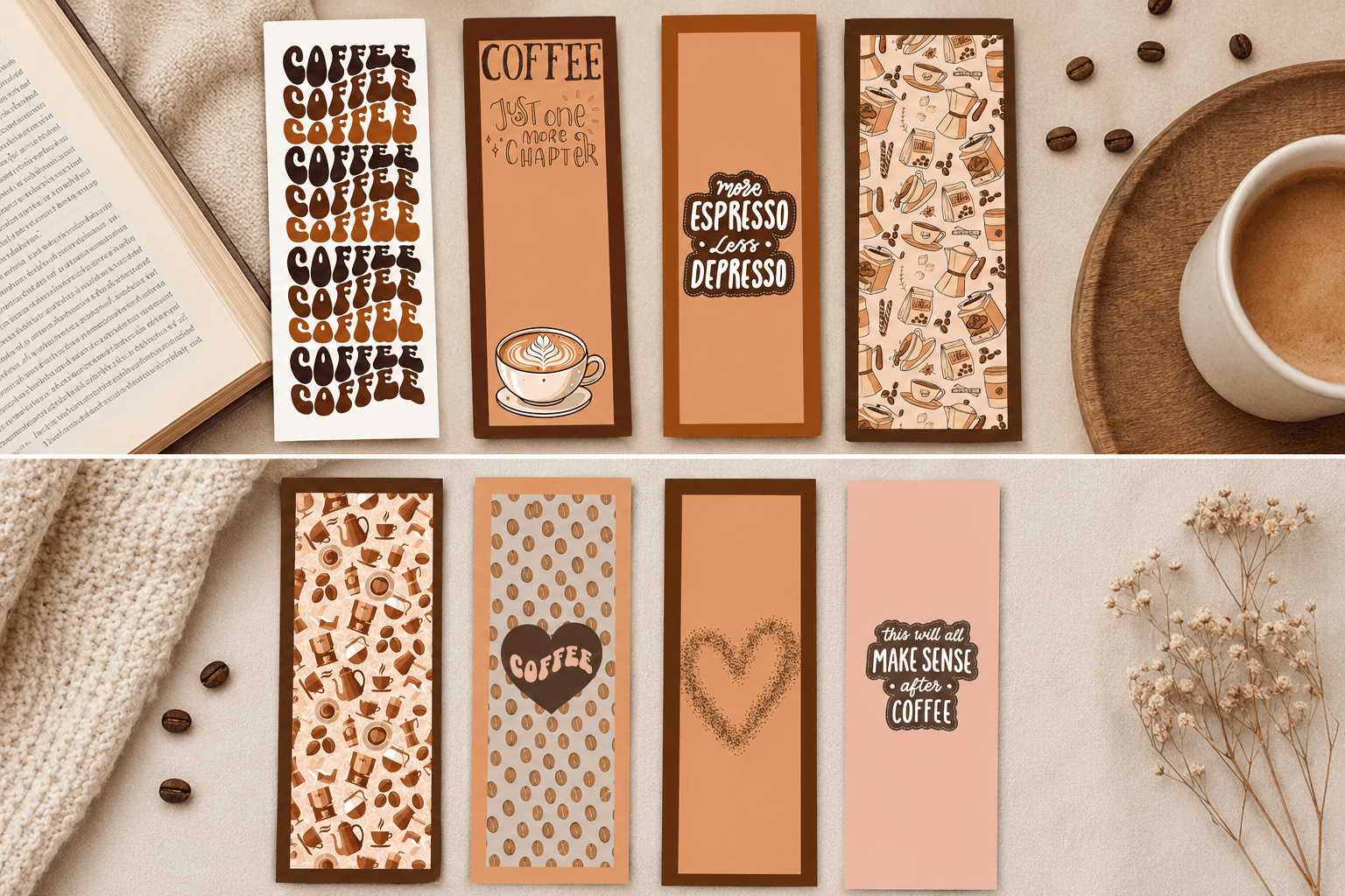 The "Espresso Expression" Bookmark Bundle