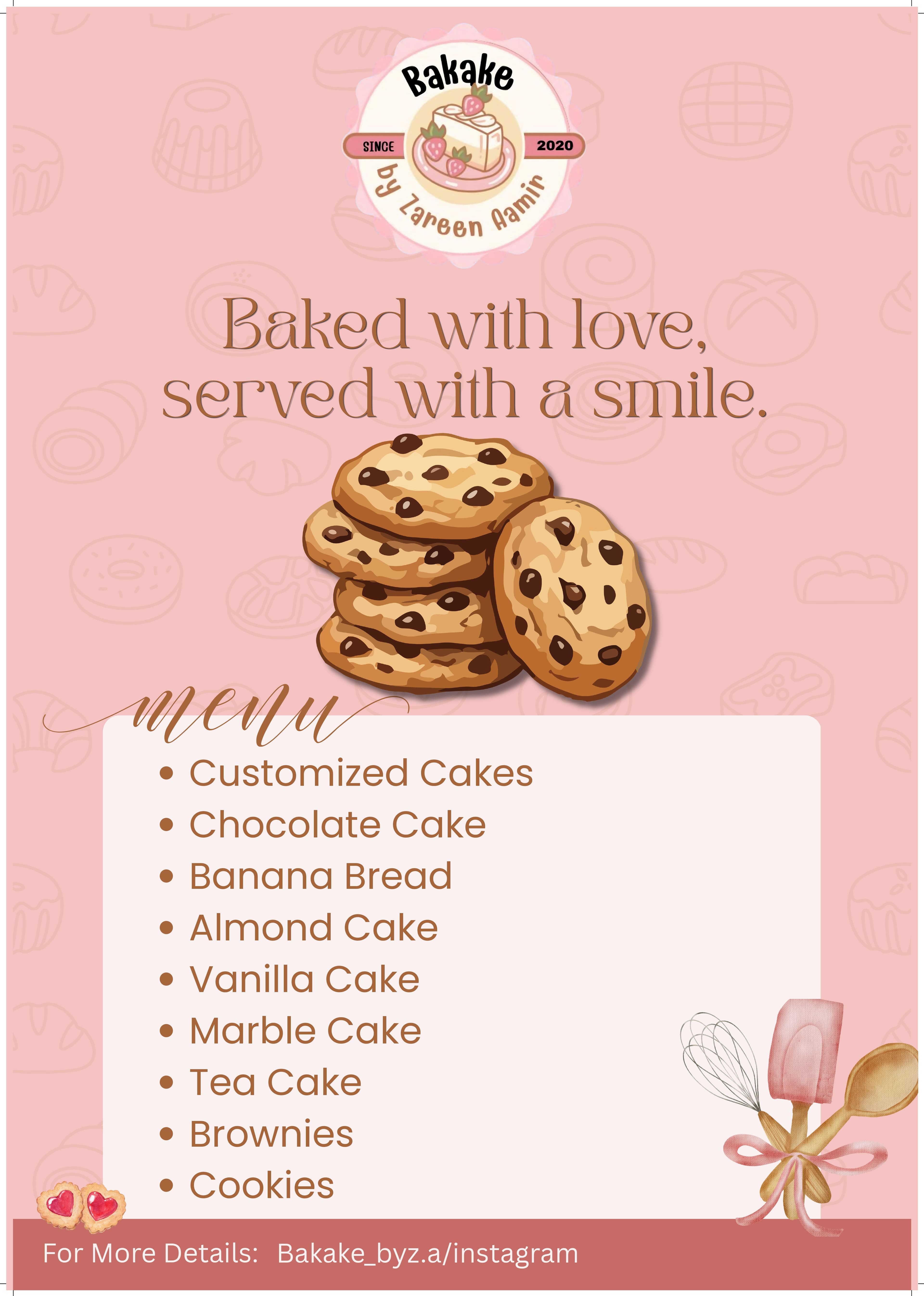 Bakery Promotional Menu Poster